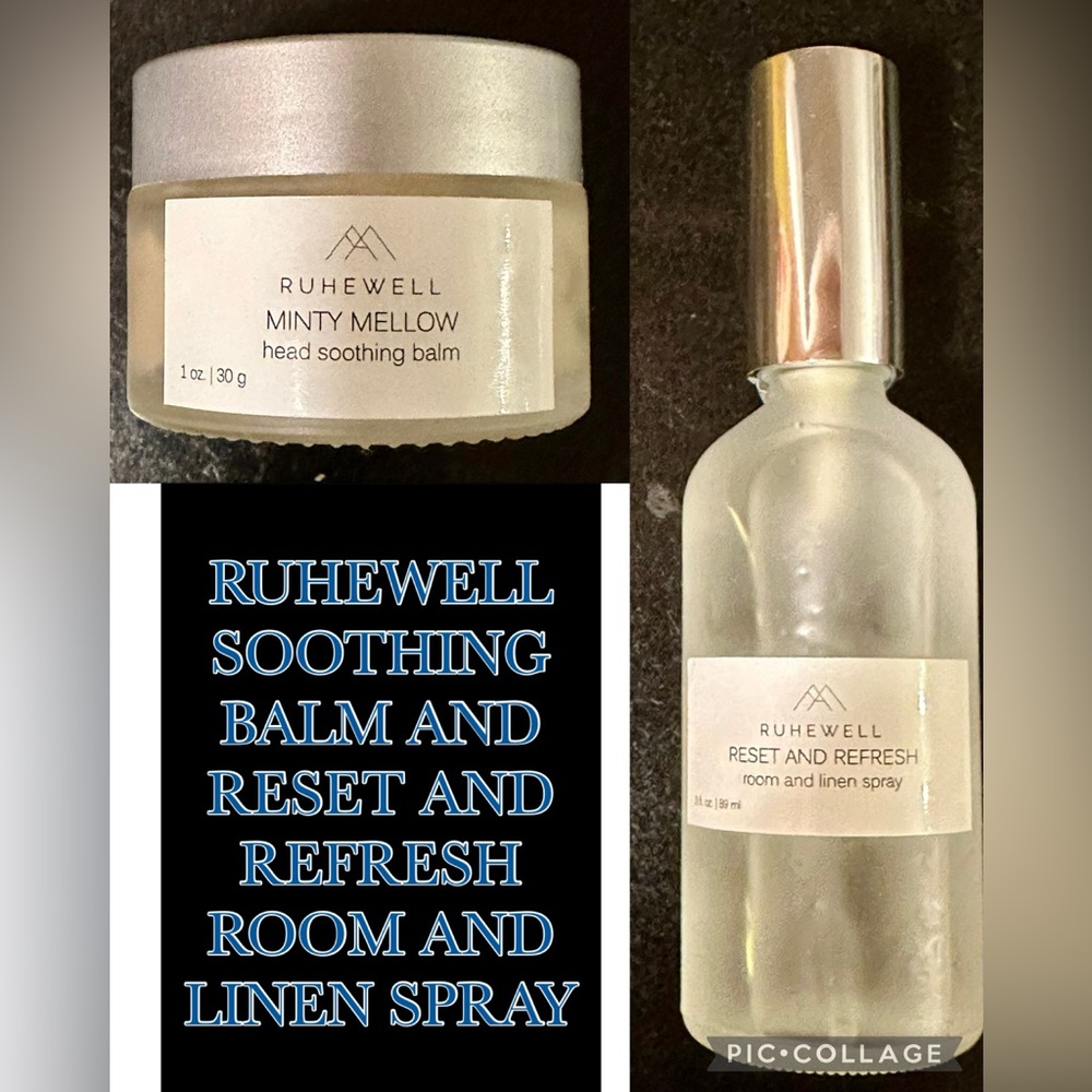 NWOT Essential Oil Minty Mellow Balm and Reset and Refresh Room and Linen Spray - Picture 3 of 12
